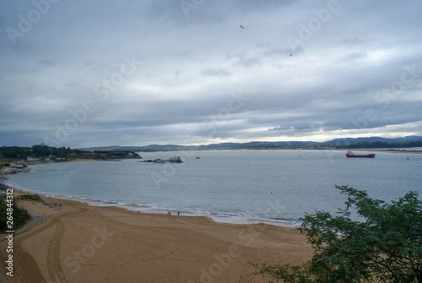 Fototapeta Santander beautiful city in Cantabria, Spain