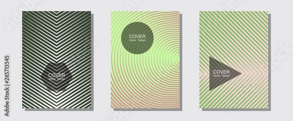 Fototapeta Brochure covers, posters, banners vector templates.