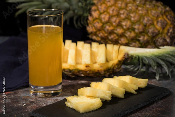 Fototapeta Fresh delicious pineapple