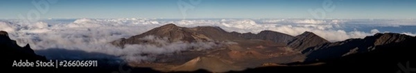 Fototapeta Summit Crater Panorama Maui Haleakala Volcano National Park Szeroki