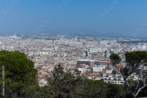 Obraz aerial view of Marseille