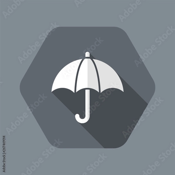 Fototapeta Protection button - Minimal vector icon