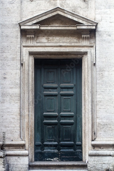 Obraz front view of catholic church entrance