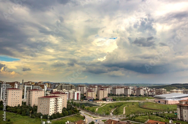 Fototapeta Different shape clouds 