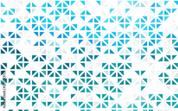 Fototapeta Light BLUE vector seamless pattern in polygonal style.