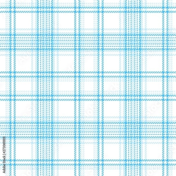 Fototapeta Tartan, plaid pattern seamless vector illustration. Checkered texture for clothing fabric prints, web design, home textile.