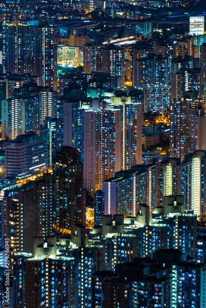 Fototapeta Hong Kong cityscape at night