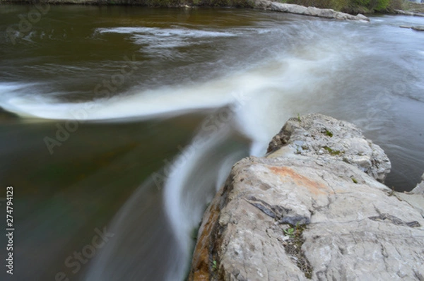 Fototapeta Jetting white water cascades