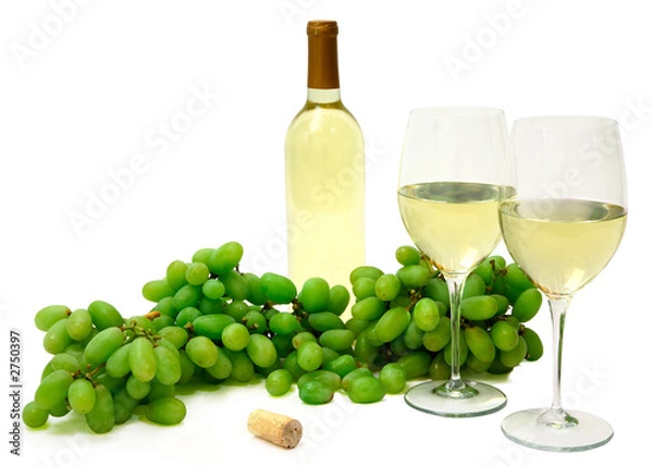 Fototapeta white wine