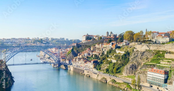 Fototapeta Panoramic view of Porto, Portugal