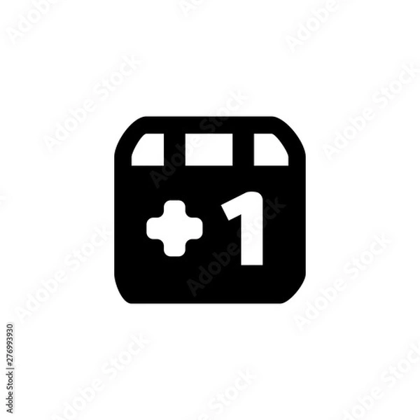 Fototapeta Calendar icon. Paper date symbol