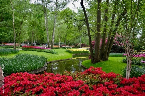 Fototapeta Tulip Gardens,  Keukenhof Netherlands