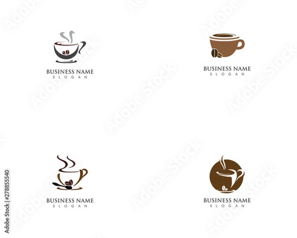 Obraz Coffee cup logo template vector icon design