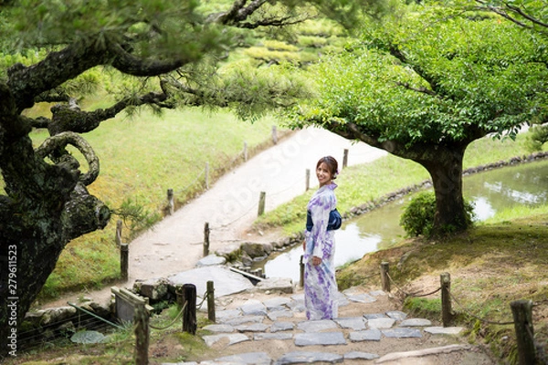 Fototapeta 浴衣の女性