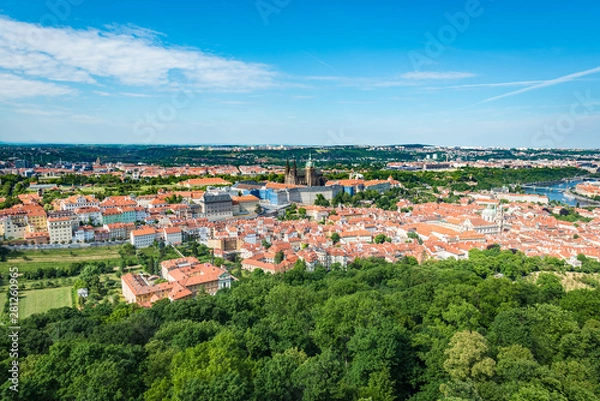 Fototapeta Skyline of Prague, capital of the Czech Republic.