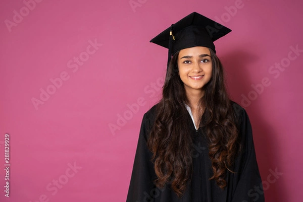 Fototapeta Abschlussfeier des Studiums, Portrait einer jungen Frau 