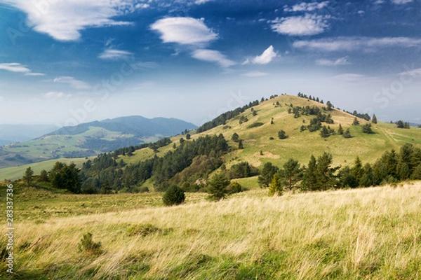 Fototapeta Mountain "Wysoki Wierch" in Little Pieniny, Poland