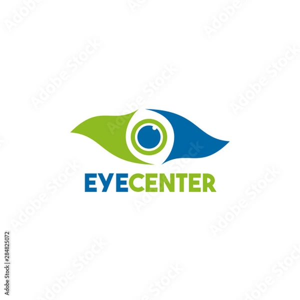 Fototapeta Eye logo design vector template