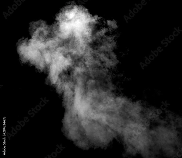 Fototapeta smoke steam fog air background shape black