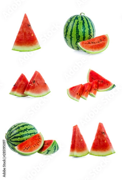 Fototapeta set of watermelon images