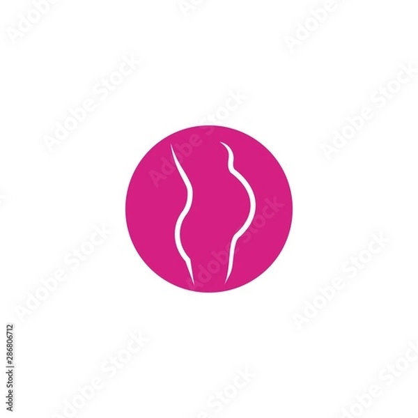 Fototapeta pregnant logo template, design vector icon, logo concept