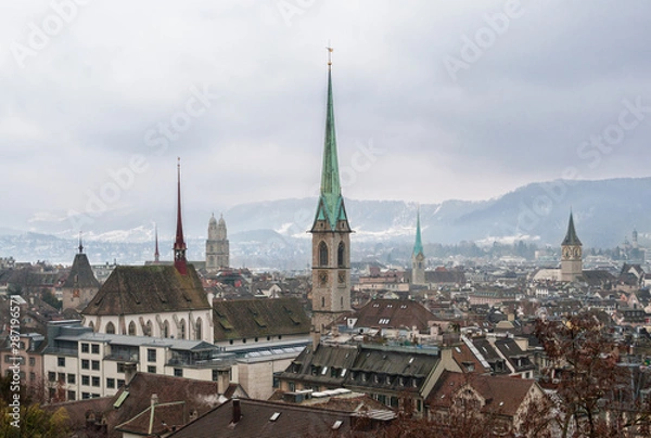 Fototapeta Zurich cityscape