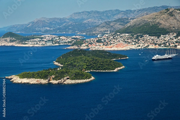 Fototapeta Lokrum island near Dubrovnik