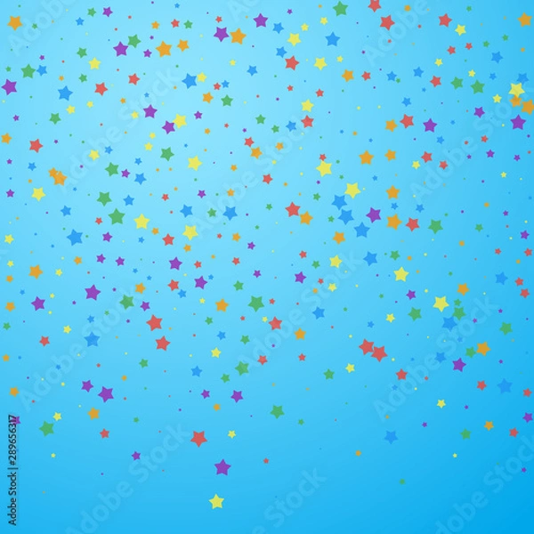 Fototapeta Festive confetti. Celebration stars. Joyous stars 