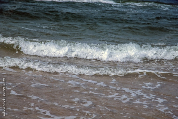 Fototapeta sea waves on the beach