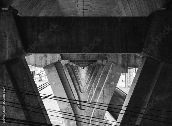 Fototapeta under expressway - structure