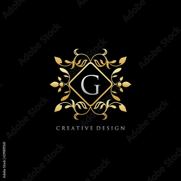 Fototapeta Letter G Luxury Boutique Gold Logo