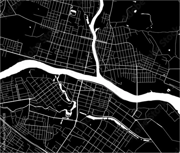 Fototapeta map of the city of Tver, Russia