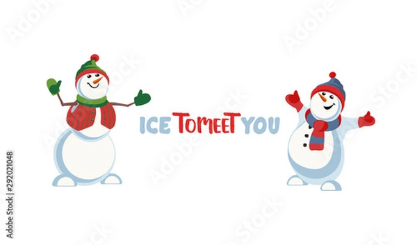 Obraz Hand drawn fancy winter season vector