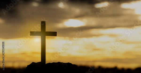 Fototapeta cross crucifixion of the crucifixion on the summit of Jesus Christ