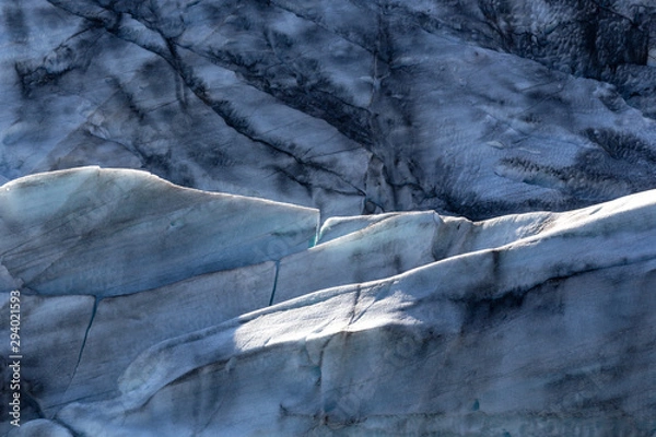 Fototapeta Detalis of glacier ice on Iceland