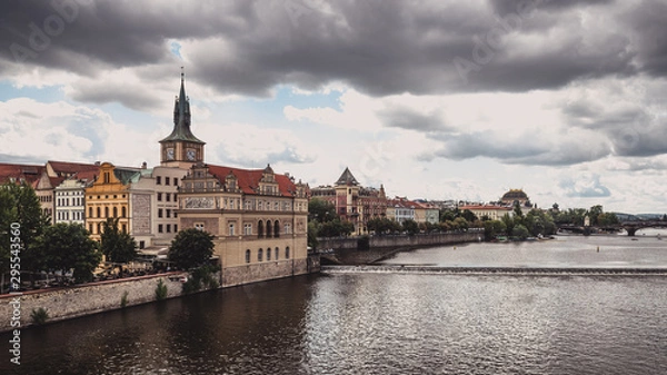 Obraz castle and charles bridge in prague