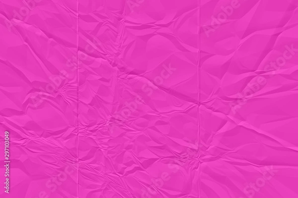 Fototapeta crumpled pink paper background close up