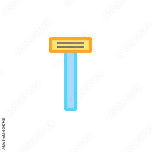 Fototapeta razor blade simple icon vector