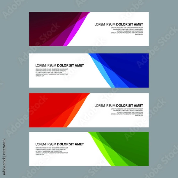 Fototapeta Vector Abstract design banner web template