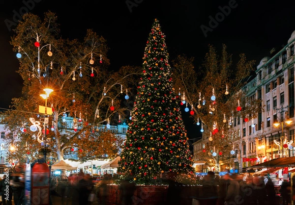 Fototapeta Christmas market  -Budapest - Hungary