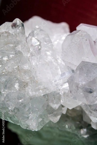 Obraz Beautiful Close Up of Rock Quartz Crystal Gemstone 