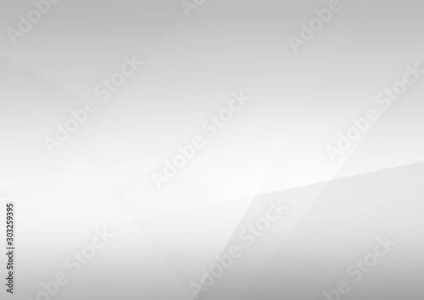 Fototapeta White and grey background. Corporate technology modern design. Pattern style geometric. Abstract modern background used about technology or product presentation backdrop. Vector illustration.