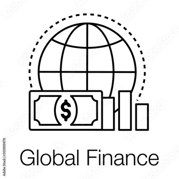 Fototapeta Global Finance 