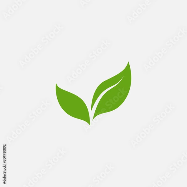 Fototapeta Green leaf ecology nature element vector icon, Leaf Icon, green leaf ecology nature element vector