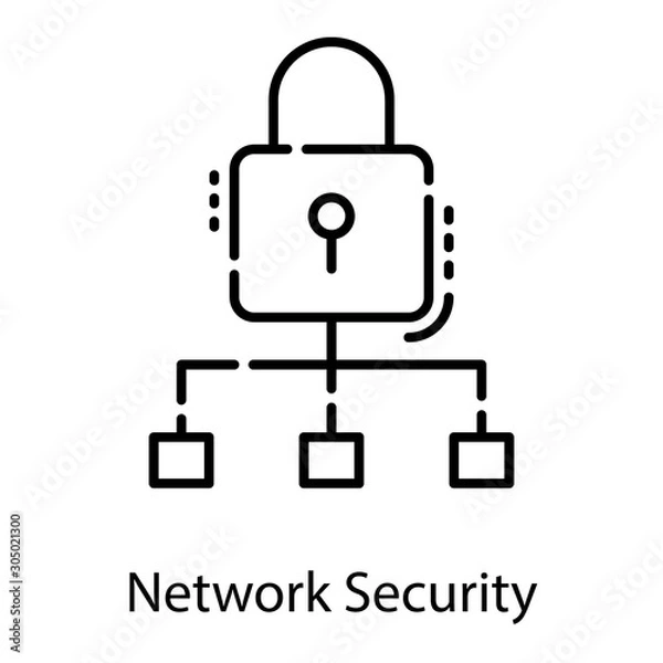 Fototapeta  Network Protection Vector 