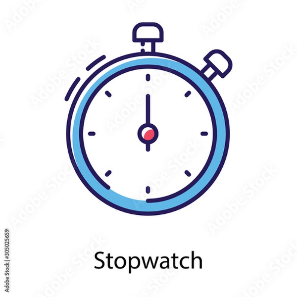 Fototapeta  Analog Stopwatch Vector 