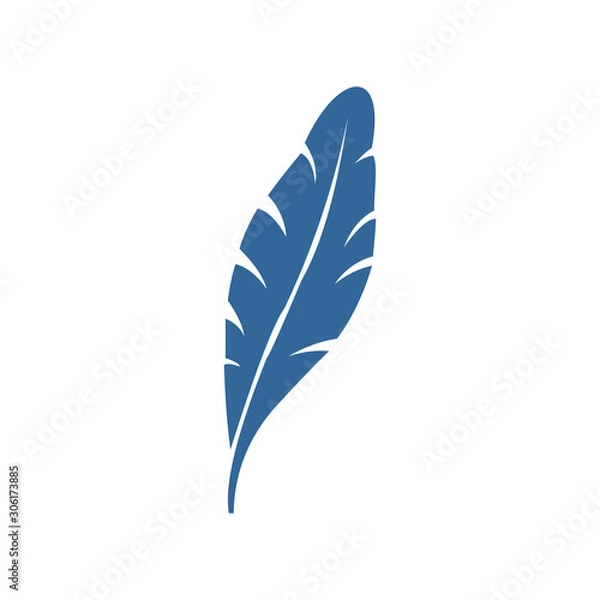 Fototapeta feather icon vector design symbol