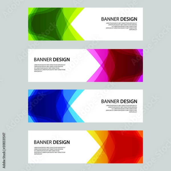 Fototapeta Vector Abstract design banner web template