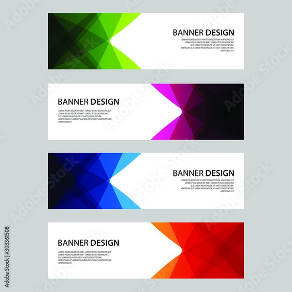 Fototapeta Vector Abstract design banner web template