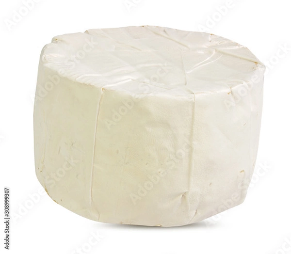 Fototapeta White mould cheese isolated on white background with clipping path